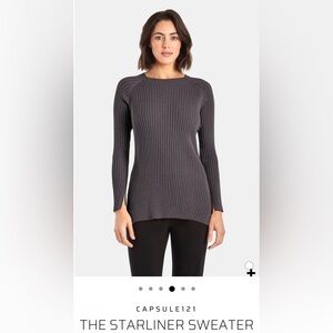 Gray Ribbed Sweater. Size small. NWT